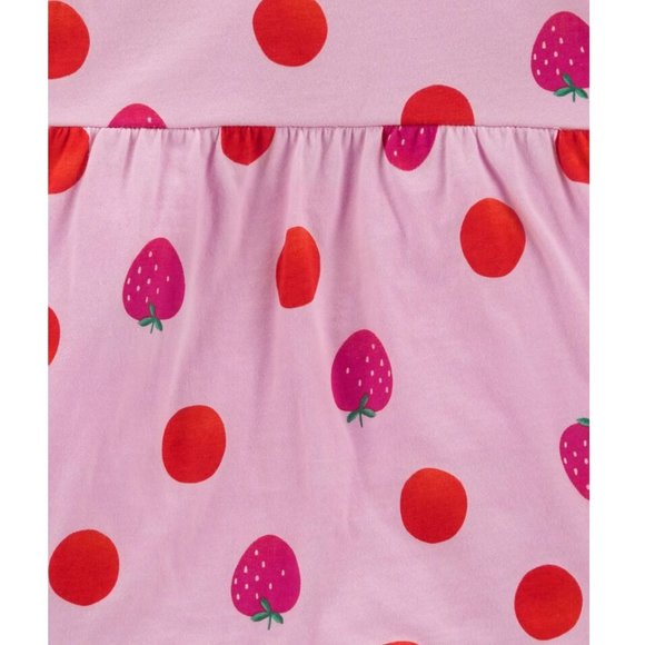 Carter's Baby Girls 2 pc Strawberry Top & Knit Denim Legging Set Size 6 Mo NWT - Picture 3 of 7